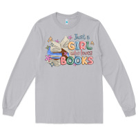 Moon Dust just a girl who loves books Long Sleeve Tee - MaliasSmallBusiness