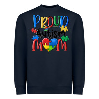 Navy proud autism mom Heavyweight Sweatshirt - MaliasSmallBusiness