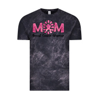 Cloud Black breast cancer warrior mom Vintage Tee - Jasminsmagicworld