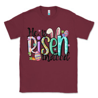 Burgundy he is risen indeed Classic Tee - MaliasSmallBusiness