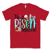 Red he is risen indeed Classic Tee - MaliasSmallBusiness