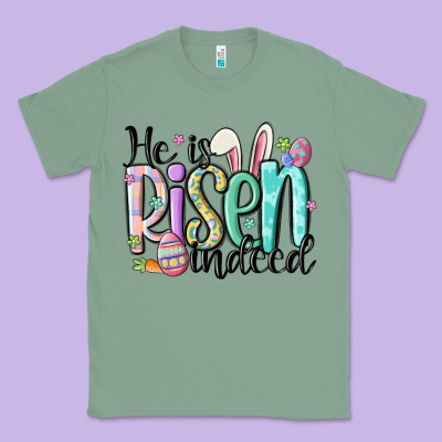 He Is Risen Indeed Classic Tee Designed By Maliassmallbusiness