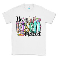 White he is risen indeed Classic Tee - MaliasSmallBusiness