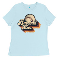 Baby Blue baseball mom Ladies Tee - JahusDesignShop