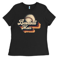 Black baseball mom Ladies Tee - JahusDesignShop