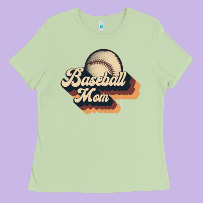 Baseball Mom Ladies Tee Designed By Jahusdesignshop