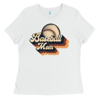 White baseball mom Ladies Tee - JahusDesignShop