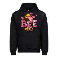 Black Bee Mine Valentines Day Urban Hoodie - OliviaCreatesArt