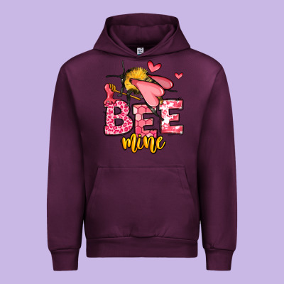 Bee Mine Valentines Day Urban Hoodie Designed By Oliviacreatesart