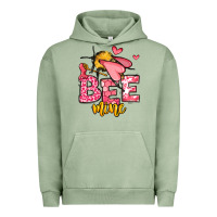 Pigment Oil Green Bee Mine Valentines Day Urban Hoodie - OliviaCreatesArt