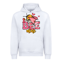 White Bee Mine Valentines Day Urban Hoodie - OliviaCreatesArt