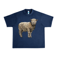 Navy southdown sheep Urban Heavy Tee - LillyAllenDesigns