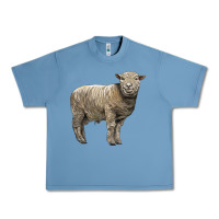 Pebble Blue southdown sheep Urban Heavy Tee - LillyAllenDesigns