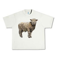 Pistachio southdown sheep Urban Heavy Tee - LillyAllenDesigns