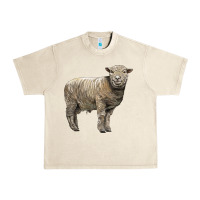 Sandshell southdown sheep Urban Heavy Tee - LillyAllenDesigns