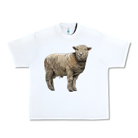White southdown sheep Urban Heavy Tee - LillyAllenDesigns