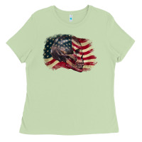 Matcha Red white rawr 4th of July Ladies Tee - CowGirlArtShop