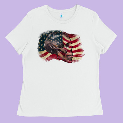 Red White Rawr 4th Of July Ladies Tee Designed By Cowgirlartshop