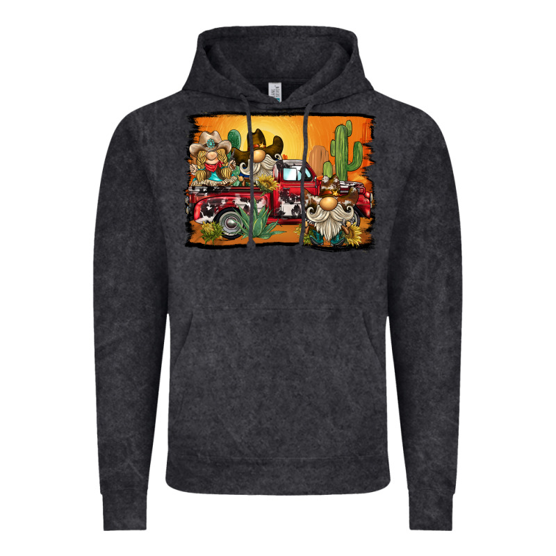 Western Truck Cowboy Gnome Background Vintage Hoodie by BarkalooDesign | Teevron