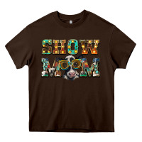 Chocolate Brown show mom baby cow Heavy Core Tee - BarkalooDesign
