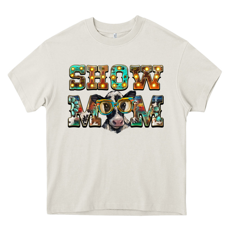 Show Mom Baby Cow Heavy Core Tee by BarkalooDesign | Teevron