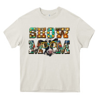 Cream show mom baby cow Heavy Core Tee - BarkalooDesign