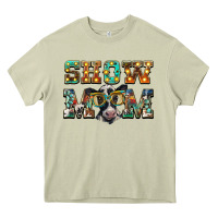 Mossy show mom baby cow Heavy Core Tee - BarkalooDesign