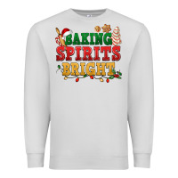 Dove Grey Baking spirits bright Premium Sweatshirt - NancyCooperArtShop
