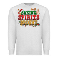 Oatmeal Heather Baking spirits bright Premium Sweatshirt - NancyCooperArtShop