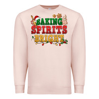Pale Pink Baking spirits bright Premium Sweatshirt - NancyCooperArtShop