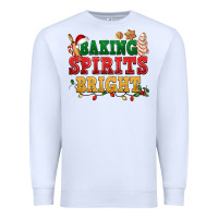 White Baking spirits bright Premium Sweatshirt - NancyCooperArtShop