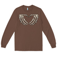 Chestnut skeleton heart Long Sleeve Tee - MaliasSmallBusiness
