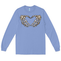 Colony Blue skeleton heart Long Sleeve Tee - MaliasSmallBusiness