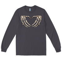 Smoke skeleton heart Long Sleeve Tee - MaliasSmallBusiness