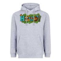 Heather Grey Western Howdy Heavyweight Hoodie - texasbilliewilder