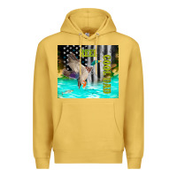 Antique Gold reel cool dad bass Premium Hoodie - TumblerDesignByShophia