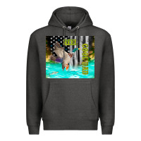 Charcoal Heather reel cool dad bass Premium Hoodie - TumblerDesignByShophia