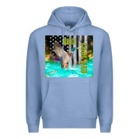 Colony Blue reel cool dad bass Premium Hoodie - TumblerDesignByShophia