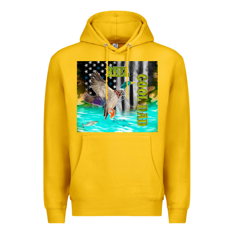 Reel Cool Dad Bass Premium Hoodie by TumblerDesignByShophia | Teevron