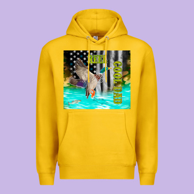 Reel Cool Dad Bass Premium Hoodie Designed By Tumblerdesignbyshophia