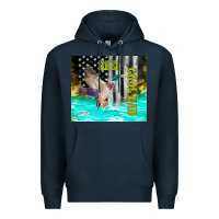 Navy reel cool dad bass Premium Hoodie - TumblerDesignByShophia