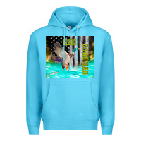 Ocean Blue reel cool dad bass Premium Hoodie - TumblerDesignByShophia