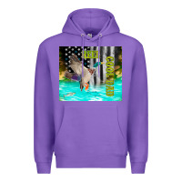 Purple reel cool dad bass Premium Hoodie - TumblerDesignByShophia