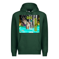 Sports Green reel cool dad bass Premium Hoodie - TumblerDesignByShophia