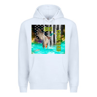 White reel cool dad bass Premium Hoodie - TumblerDesignByShophia