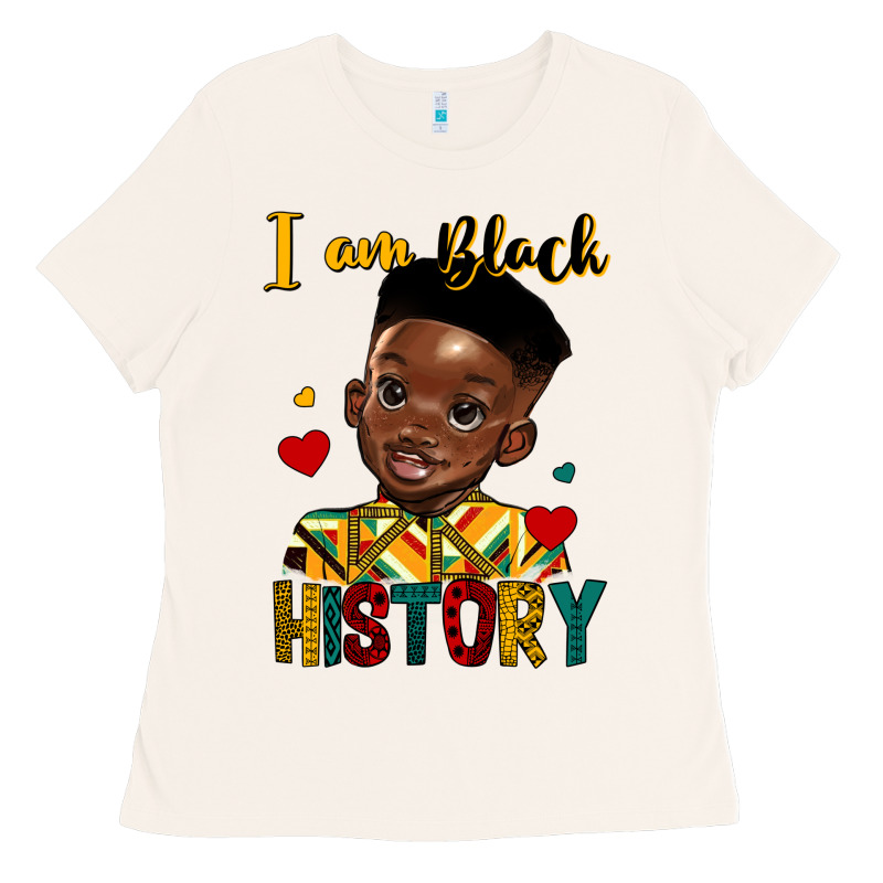 I Am Black History Black Boy Ladies Tee by HRA Design Shop | Teevron