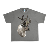 Tornado Reindeer Buck Deer Head Urban Heavy Tee - LillyAllenDesigns