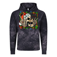 Cloud Black Christmas happy skeleton Vintage Hoodie - Jasminsmagicworld