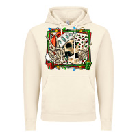 Vintage Artic Christmas happy skeleton Vintage Hoodie - Jasminsmagicworld