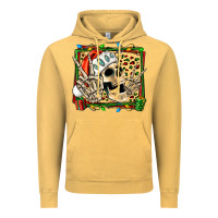 Vintage Mustard Christmas happy skeleton Vintage Hoodie - Jasminsmagicworld